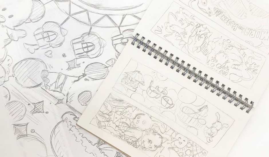 黒板アート下絵