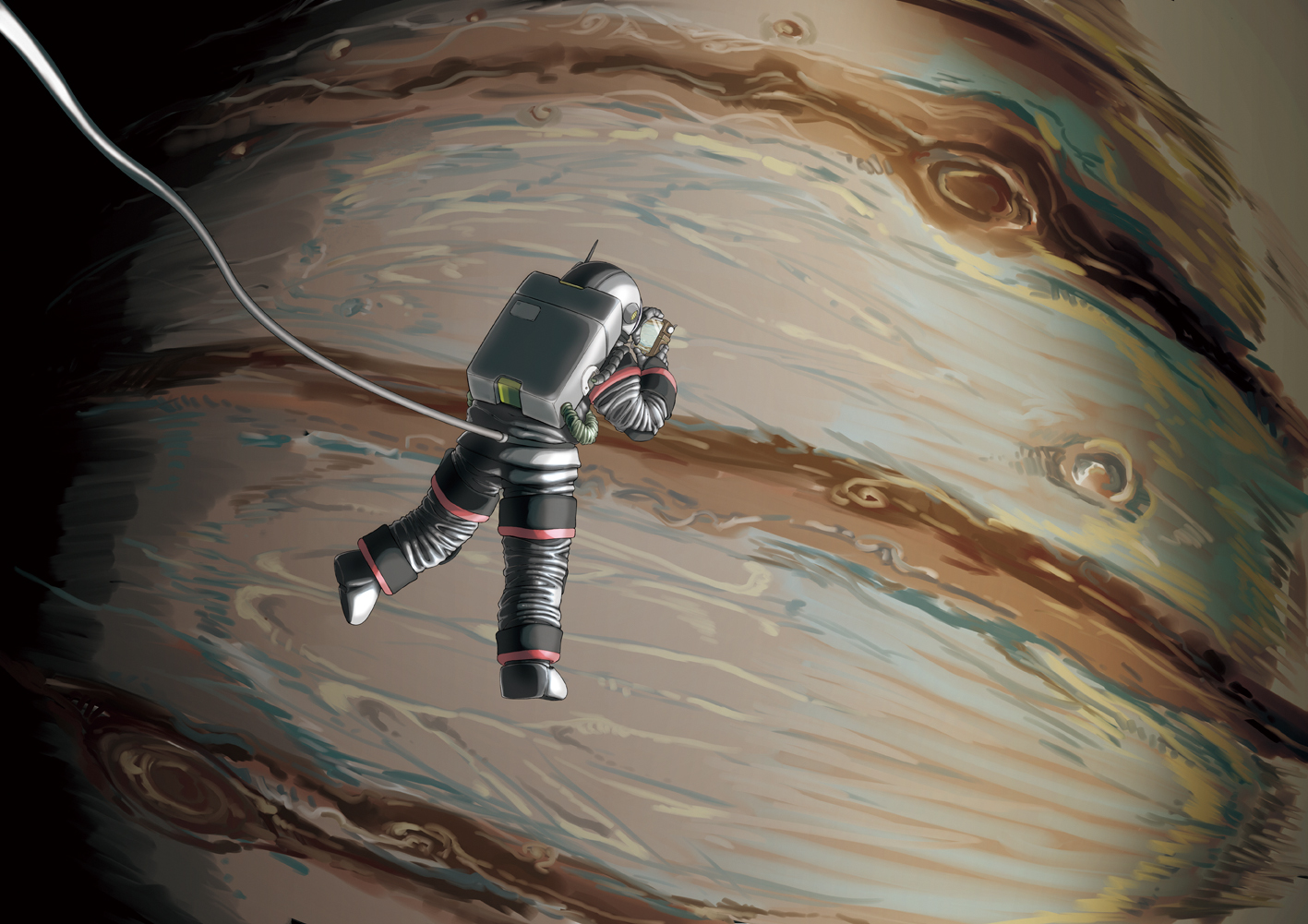 木星探索のイラストレーション