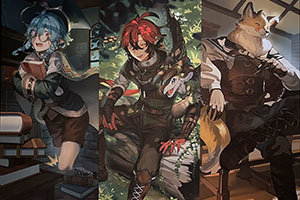 次に紹介する総合制作は、アニメキャラクターラインから、ハンターと仔竜が旅するファンタジー。