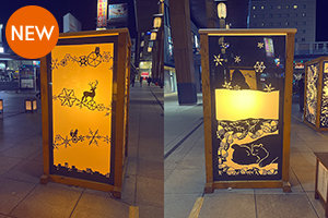 「第二十三回長野灯明まつり」で、教員と学生が灯した平和への祈り。